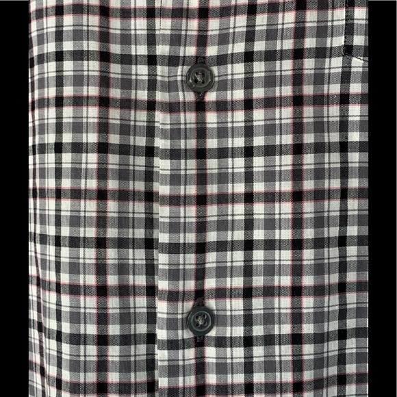 John Varvatos Men’s Medium Long Sleeve Shirt Checkered - Picture 5 of 13